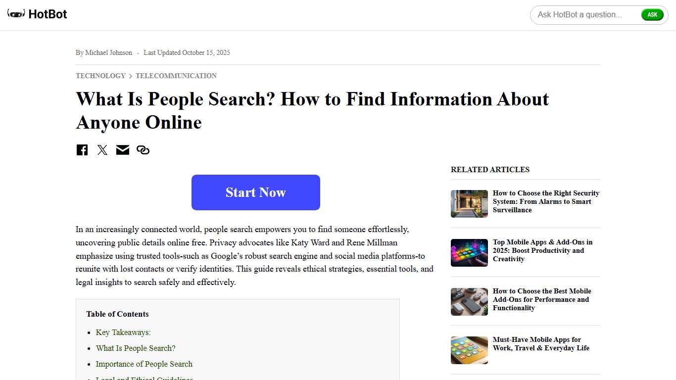 What Is People Search? How To Find Information About Anyone Online